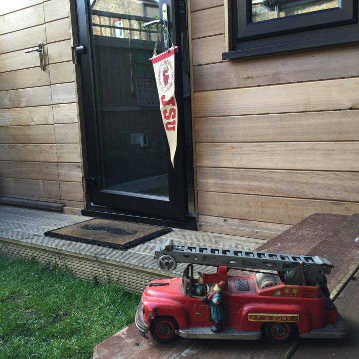  Working in my 'she-shed' gets me home in good time to see the kids. No worrying about being stuck on the tube!    Enjoyed this article on  The Pool  recently about 'She-Shed's' (Don't tell my hubby, it's still called the 'Office Pod' as far as he's concerned!) 
