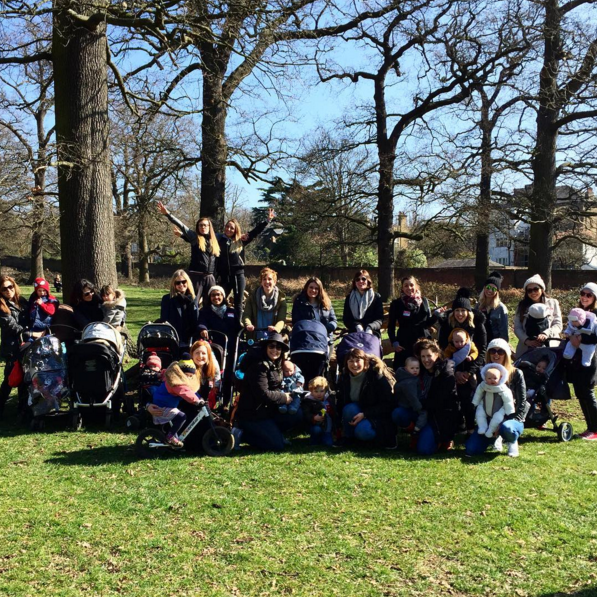  MM Netwalking in Richmond Park, can you spot us?! Photo courtesy of Mothers Meetings 