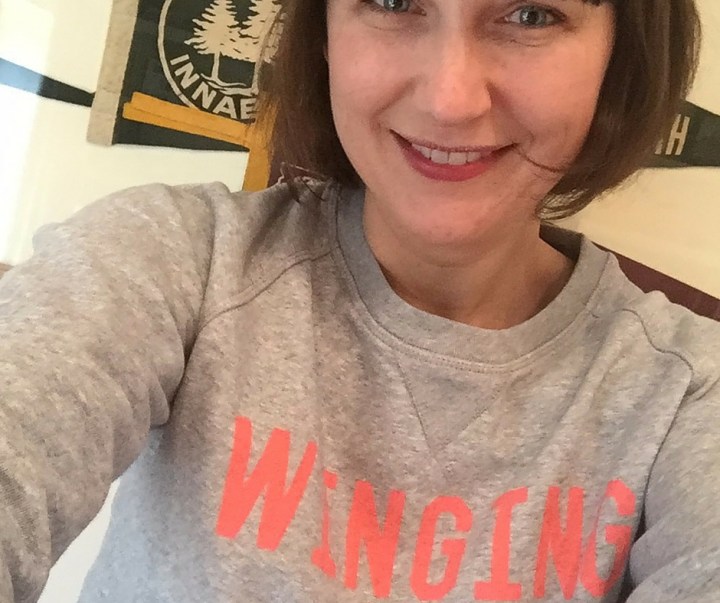  Totally #wingingit but telling you all about it along the way. Sweatshirt from  Selfish Mother  