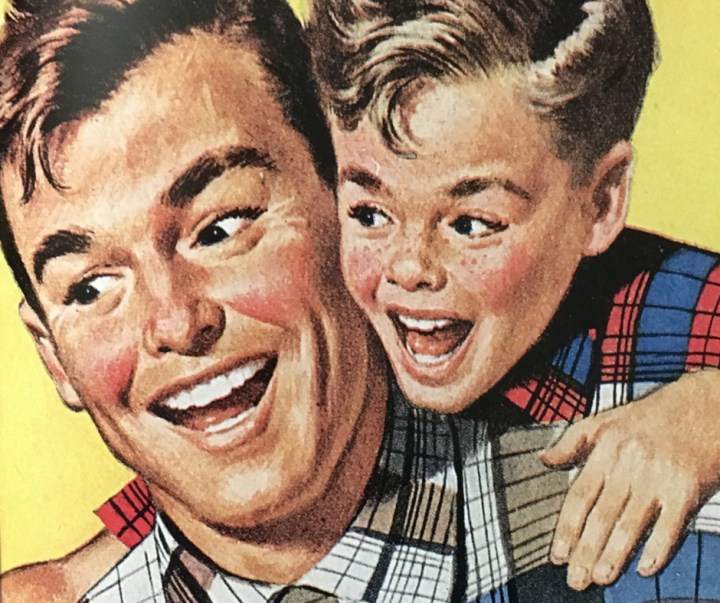  The boys observed how much happier Mummy was after she'd finished her latte 